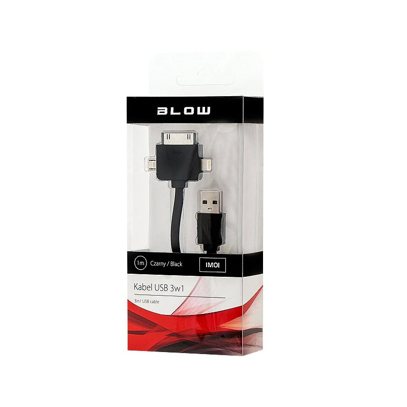 Καλώδιο USB A - iPhone 8 / iPhone 4 / microUSB 1m