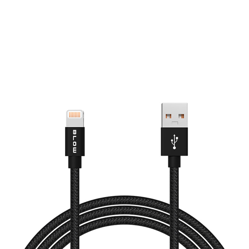 Καλώδιο USB A - Lightning (iPhone) 1m Braided