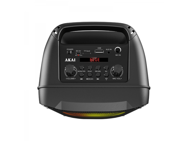 Akai ABTS-V10 Φορητό ηχείο Bluetooth με USB, LED, FM, TWS Για Σύνδεση Με Δεύτερο Και Υποδοχή Για Μικρόφωνο – 10 W