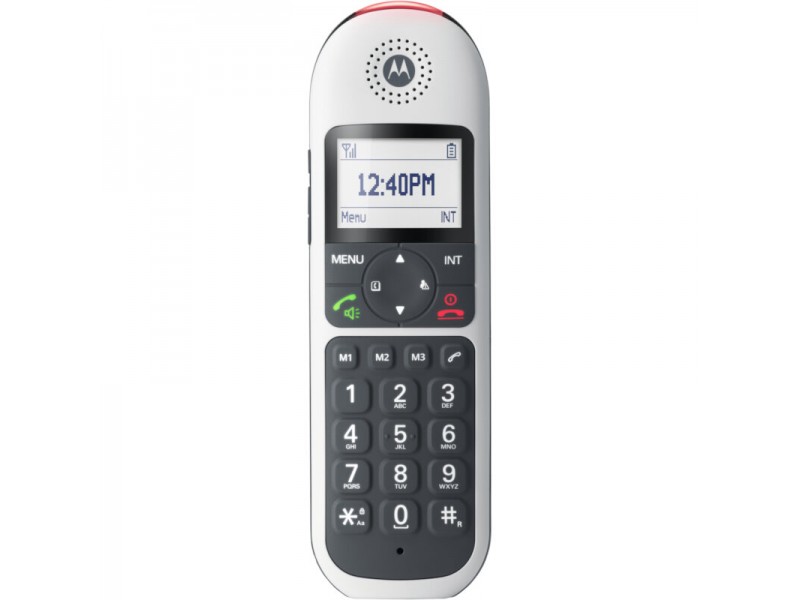 Motorola CD5001 (Ελληνικό Μενού) Ασύρματο Τηλέφωνο Συμβατό Με Ακουστικά Βαρηκοΐας Με Φραγή Αριθμών Και Ανοιχτή Ακρόαση