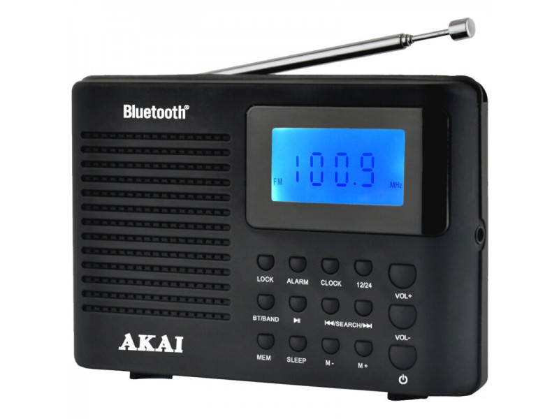 Akai APR-400 Φορητό ψηφιακό Ραδιόφωνο Με Bluetooth Και Έξοδο Ακουστικών