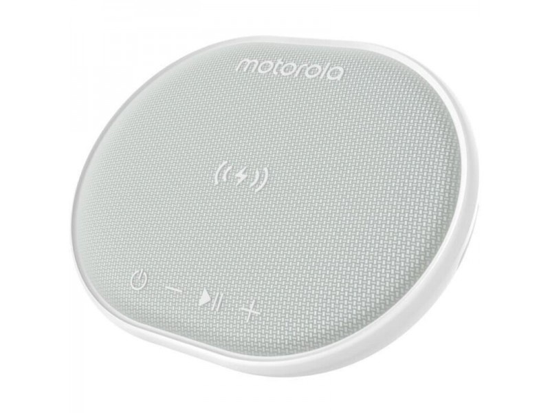 Motorola SONIC SUB 500 WHITE Ασύρματος Φορτιστής 10 W Και Αδιάβροχο Smart Φορητό Ηχείο Bluetooth 5.0 Με TWL και Aux-In – 10 W