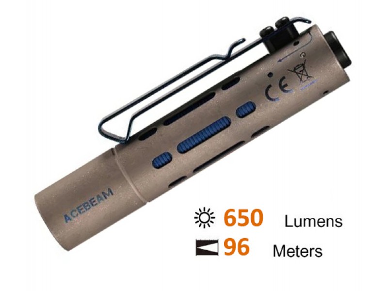 Φακός Acebeam Rider Rx /Titanium +Battery