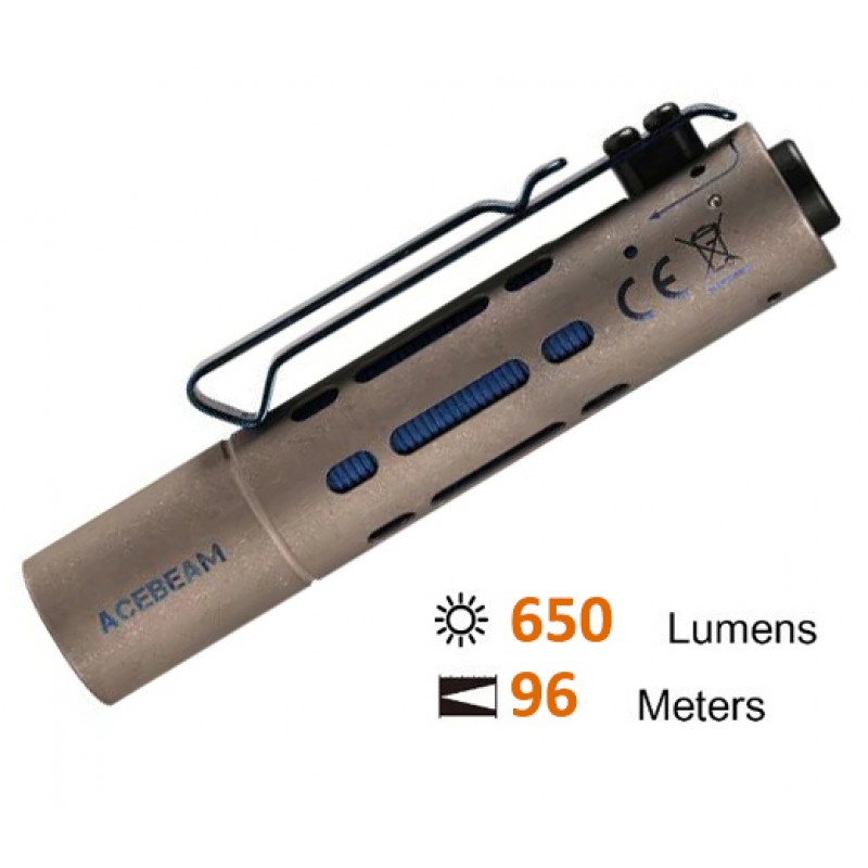 Φακός Acebeam Rider Rx /Titanium +Battery