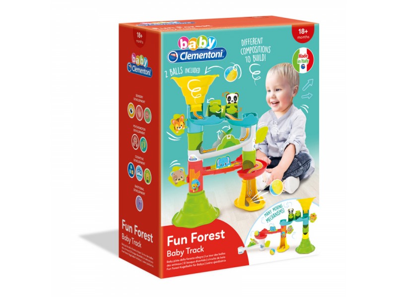 Baby Clementoni Βρεφικό Παιχνίδι Τσουλήθρα Ζωάκια Του Δάσους Για 18+ Μηνών