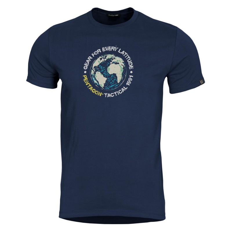 entagon Globe T‑Shirt Μπλουζάκι K09055 – 100% Βαμβάκι, 190Gsm, Comfort Fit