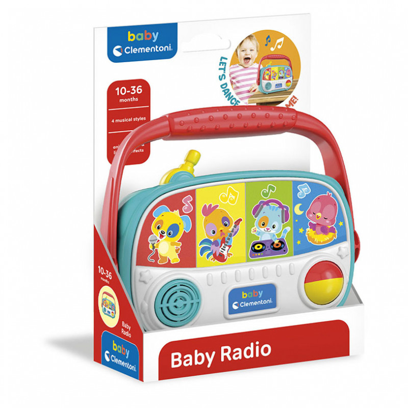 Baby Clementoni Βρεφικό Παιχνίδι Baby Ραδιόφωνο Για 10-36 Μηνών