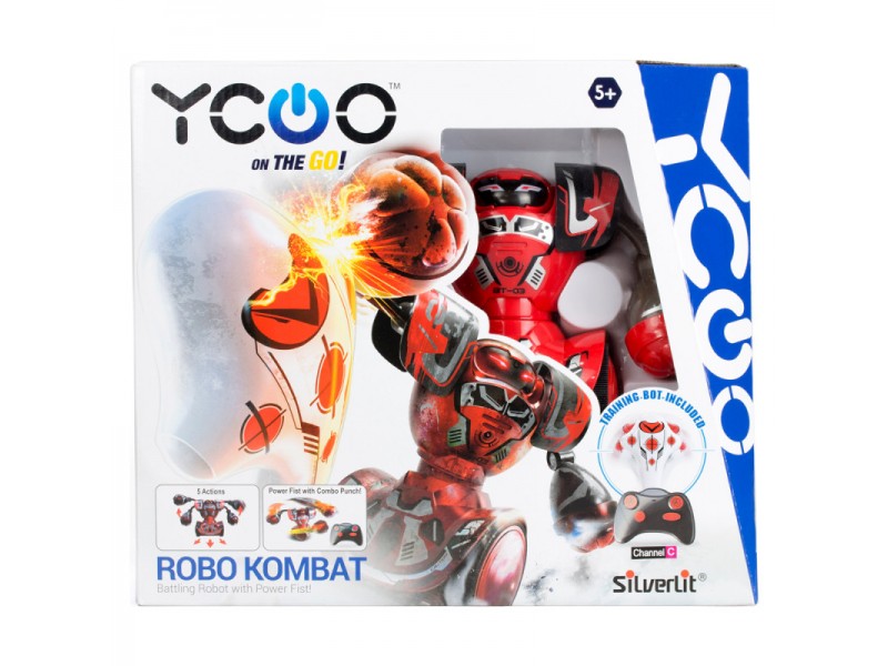 Silverlit Ycoo Robo Kombat Τηλεκατευθυνόμενο Ρομπότ Μαχητής Συσκευασία Προπόνησης Κόκκινο 5+ Χρονών
