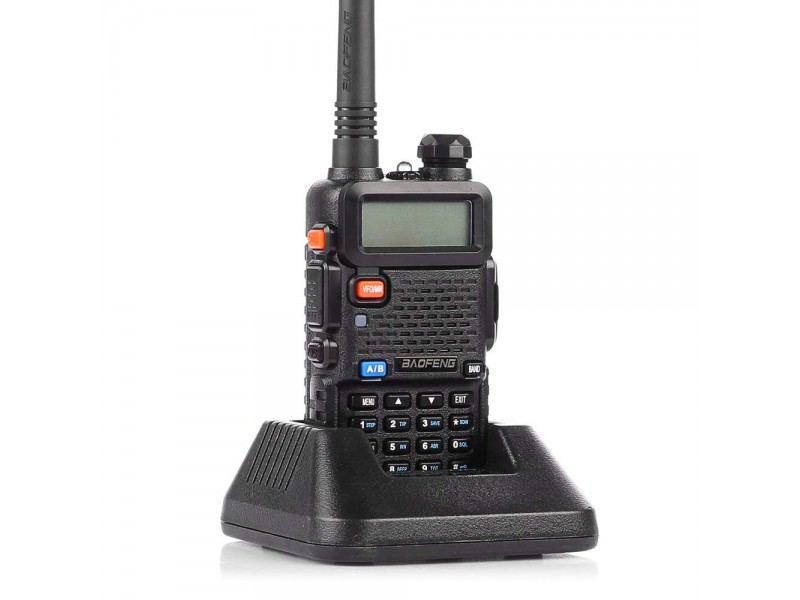 Ασύρματος πομποδέκτης Baofeng UV-5R Vhf-Uhf dual band 5 Watt