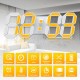Ψηφιακό Φωτειζόμενο Ρολόι Τοίχου Με Τηλεχειρισμό Edup EH-LED1319
