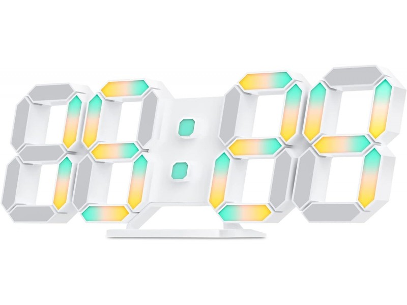 Ψηφιακό Φωτειζόμενο Ρολόι Τοίχου Με Τηλεχειρισμό Edup EH-LED1319