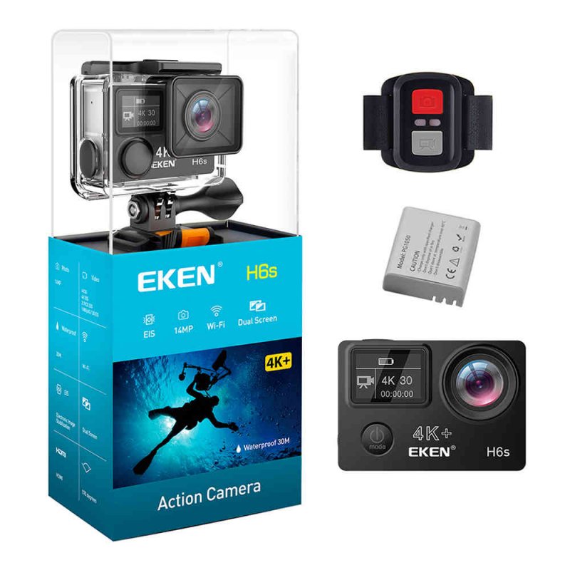 Action Camera EKEN H6S Ultra HD 4K/14MP OLED Διπλή οθόνη