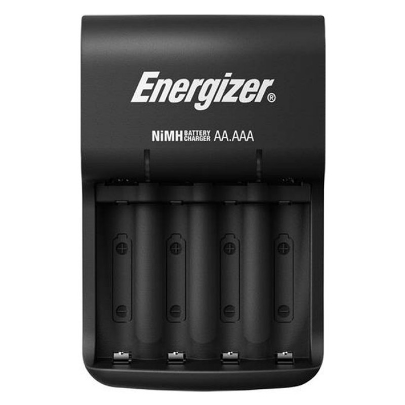 Energizer Φορτιστής Μπαταριών ΑΑ/ΑΑΑ Με 4 Επαναφορτιζόμενες Μπαταρίες ΑΑ & Τροφοδοσία Μέσω USB