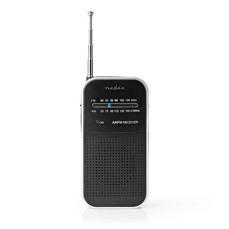 NEDIS Ραδιόφωνο RDFM1110SI FM / AM Radio 1.5 W Pocket Size Silver / Black