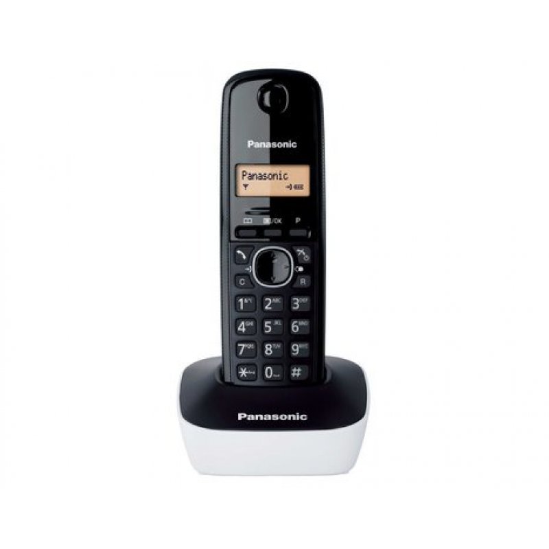 Panasonic KX-TG1611GRW White Ασύρματο τηλέφωνο με φωτιζόμενη οθόνη