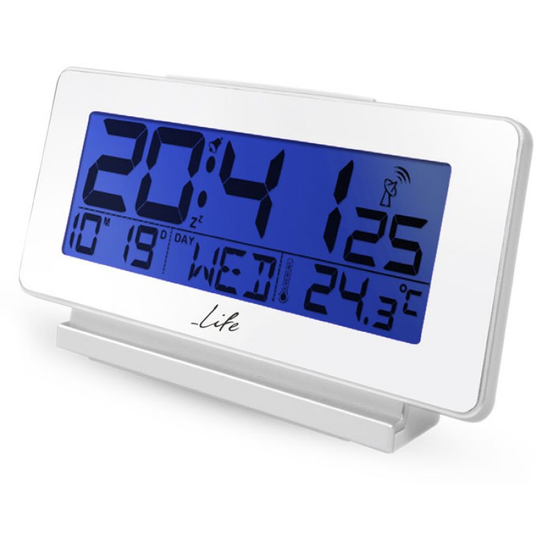 Life Ψηφιακό ρολόι / ξυπνητήρι με θερμόμετρο εσωτερικού χώρου, ημερομηνία και οθόνη LCD
