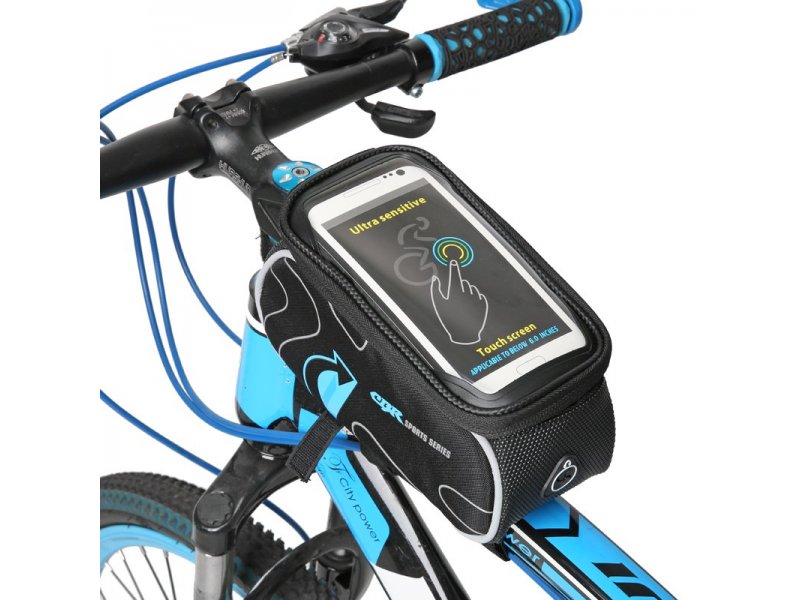 Αδιάβροχο τσαντάκι ποδηλάτου με θήκη κινητού εως 6 inch