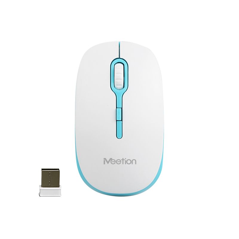  Meetion MT-R547 2.4G Ασύρματο Ποντίκι / Άσπρο + Μπλέ