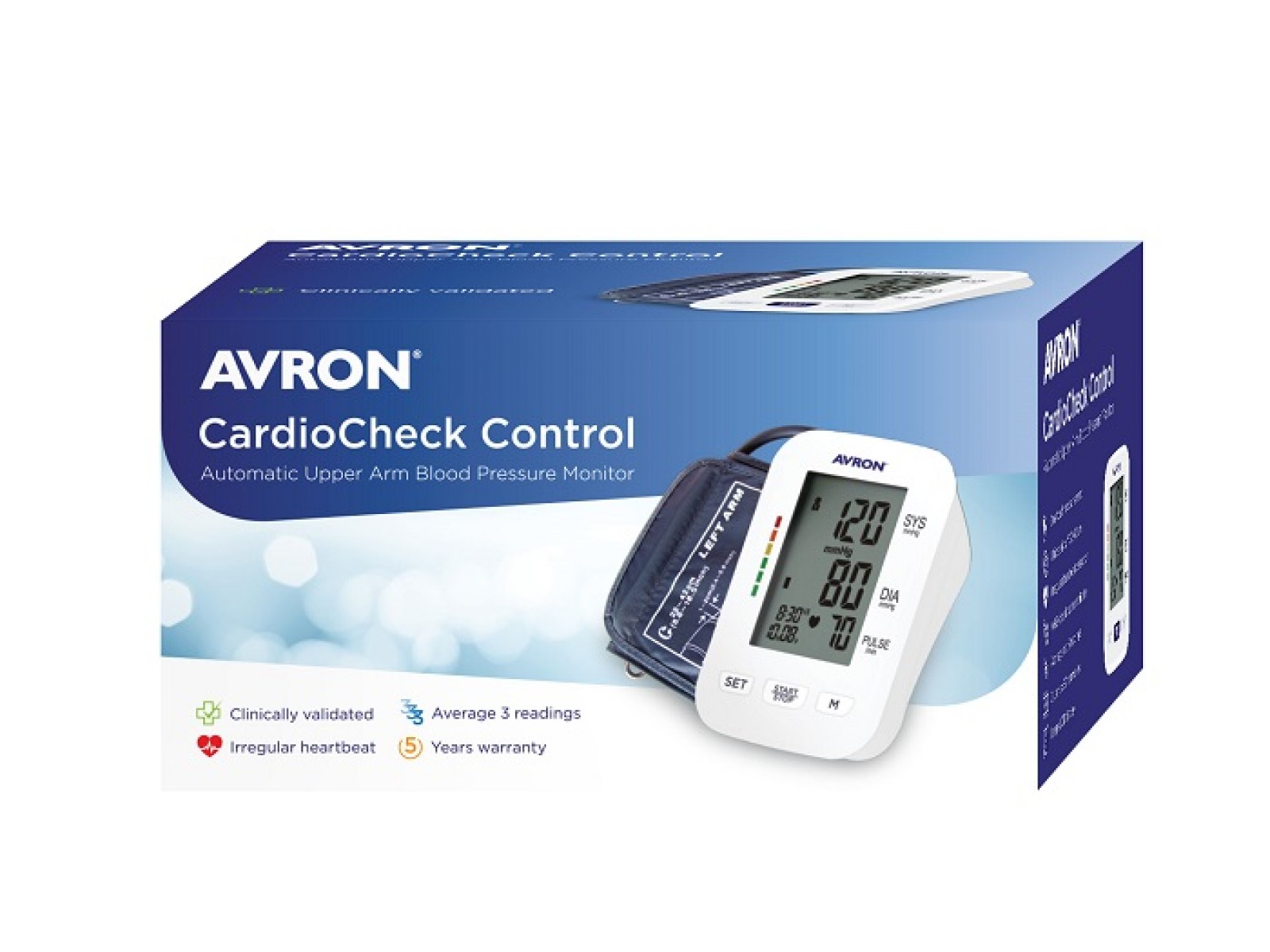 Avron Cardiocheck Control – Αυτόματο Πιεσόμετρο Μπράτσου με Ανίχνευση ...