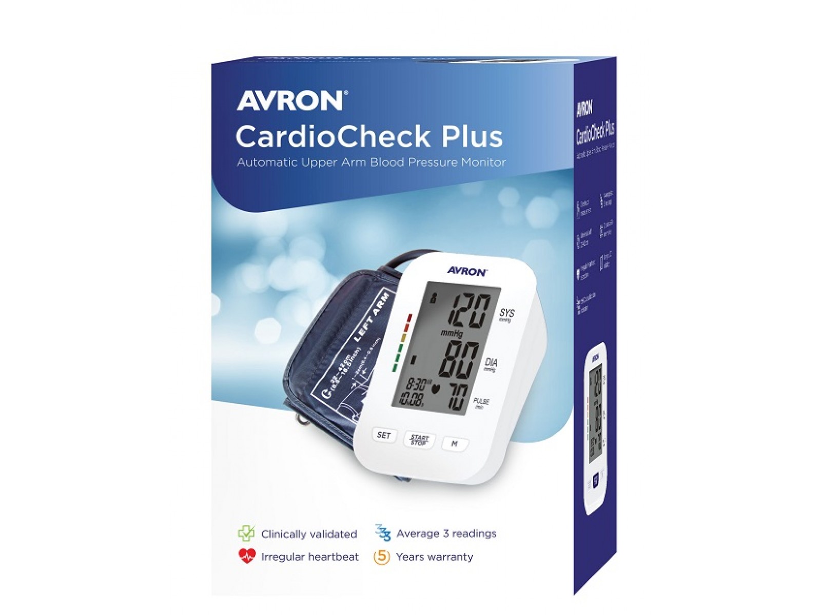 Avron Cardiocheck Plus – Αυτόματο Πιεσόμετρο Μπράτσου με Ανίχνευση ...