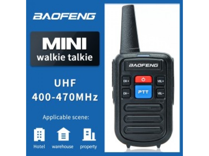 8 Τεμάχια Baofeng BF-C50 Mini Φορητοί Επαγγελματικοί Ασύρματοι UHF Για Ερασιτεχνική Ή Επαγγελματική Χρήση