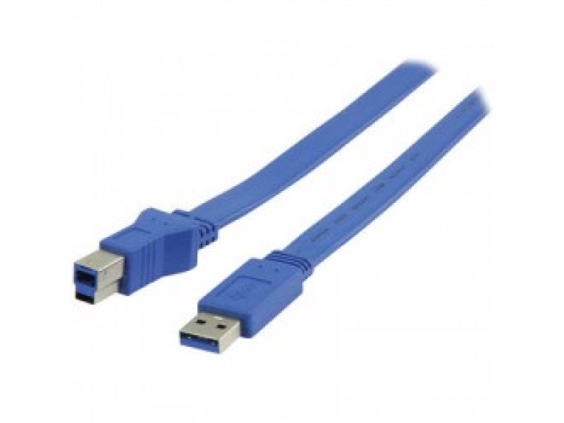 Flat Καλώδιo USB 3.0 A αρσ. - USB B αρσ. 3m