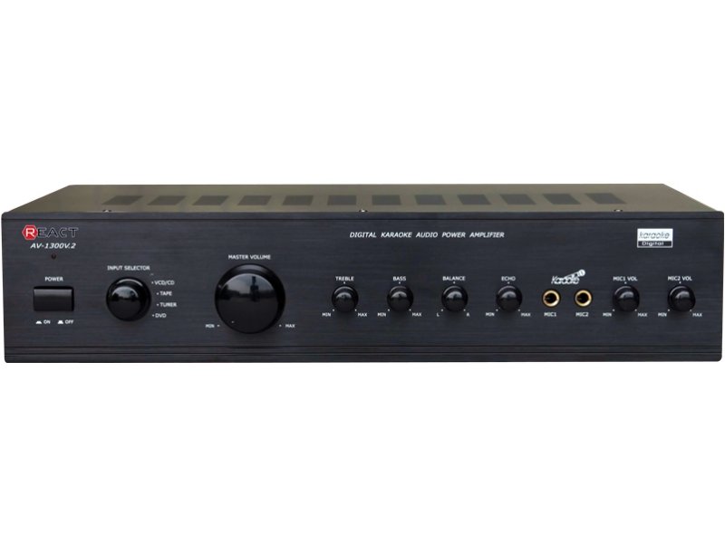 Ενισχυτής ήχου στερεοφωνικός REACT AV-1300 /Β(2x100w)