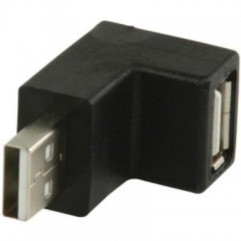 Αντάπτορας USB 2.0 αρσ. - USB θηλ. 90° μοιρών