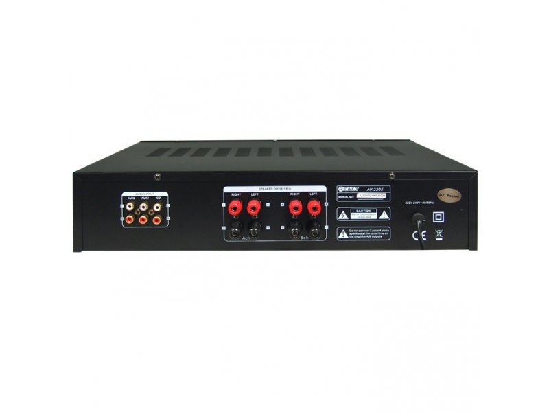 Ενισχυτής ήχου στερεοφωνικός REACT AV-2305B(2x60wRMS)