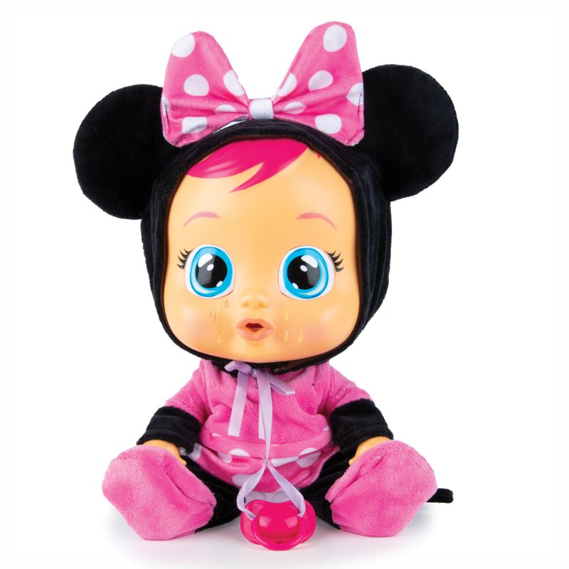 Cry Babies Κλαψουλίνια Disney Minnie - Διαδραστική Κούκλα Ποντικάκι Κλαίει Με Αληθινά Δάκρυα