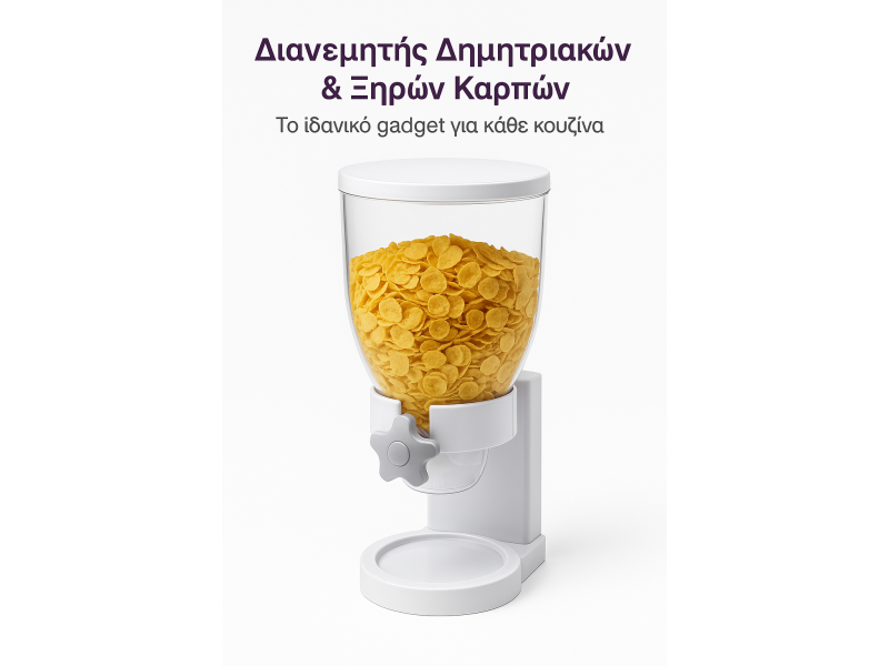 Διανεμητής Δημητριακών & Ξηρών Καρπών – Οργανώστε την Κουζίνα με Στυλ & Ευκολία