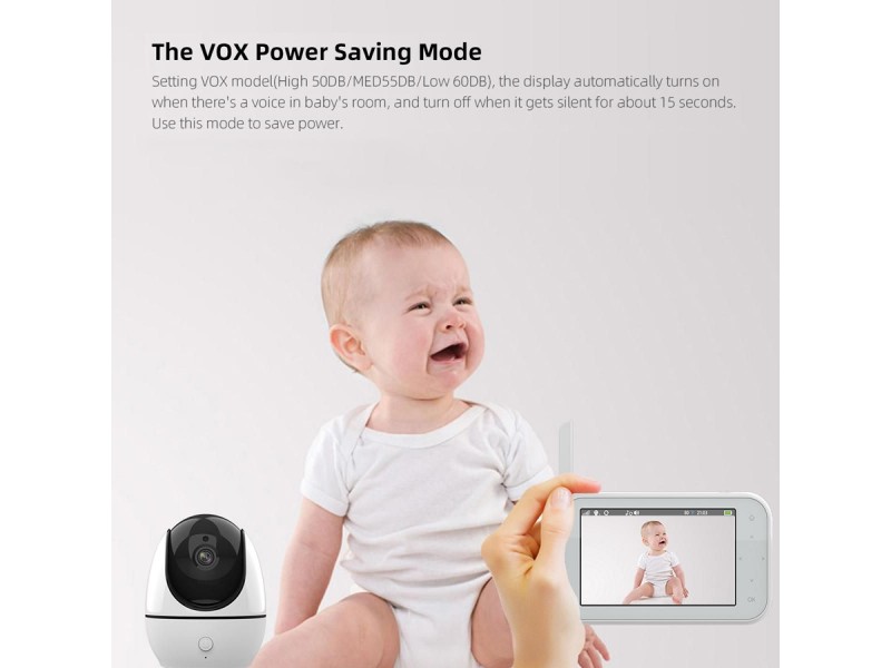 WiFi Camera Baby Monitor 4.5'' IPS Με Ήχο EDUP EP-1080P28