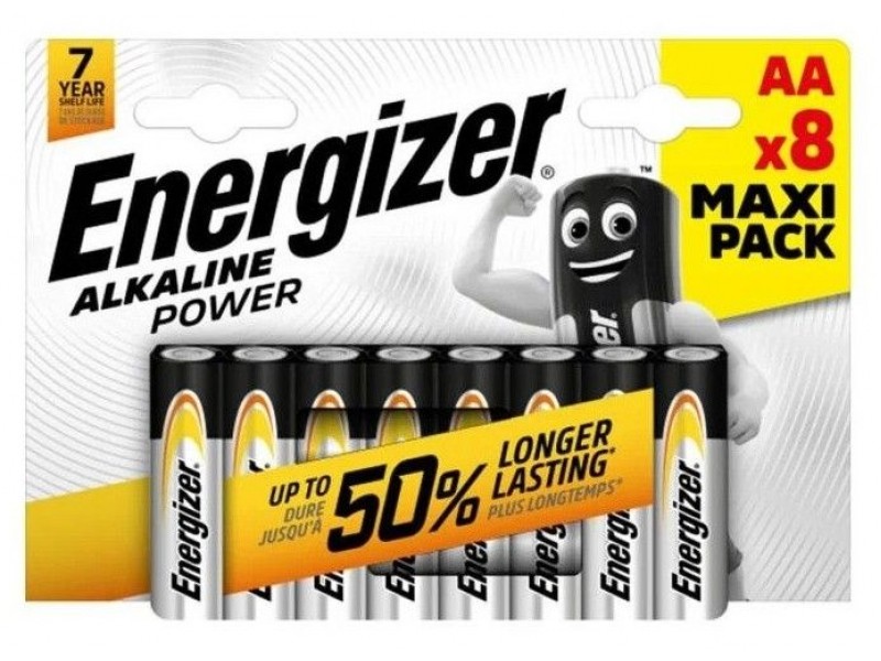  Energizer Power Αλκαλική Mignon Battery AA B8