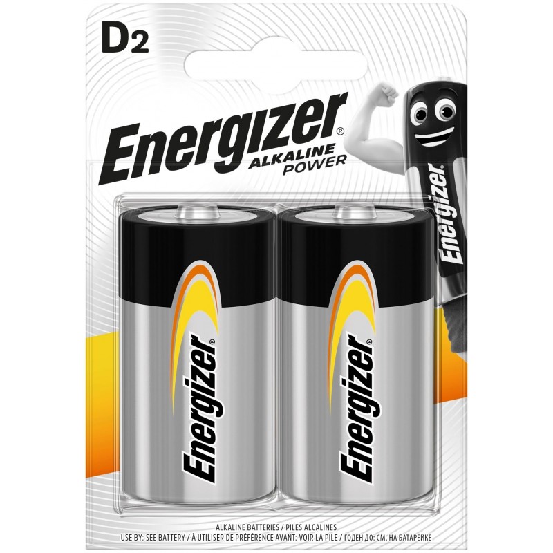  Energizer Power Αλκαλική D (2τμχ)