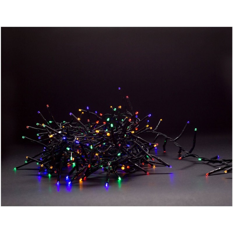 Entac Χριστουγεννιάτικα Λαμπάκια IP44 700 LED Ψείρες Πολύχρωμα 14m