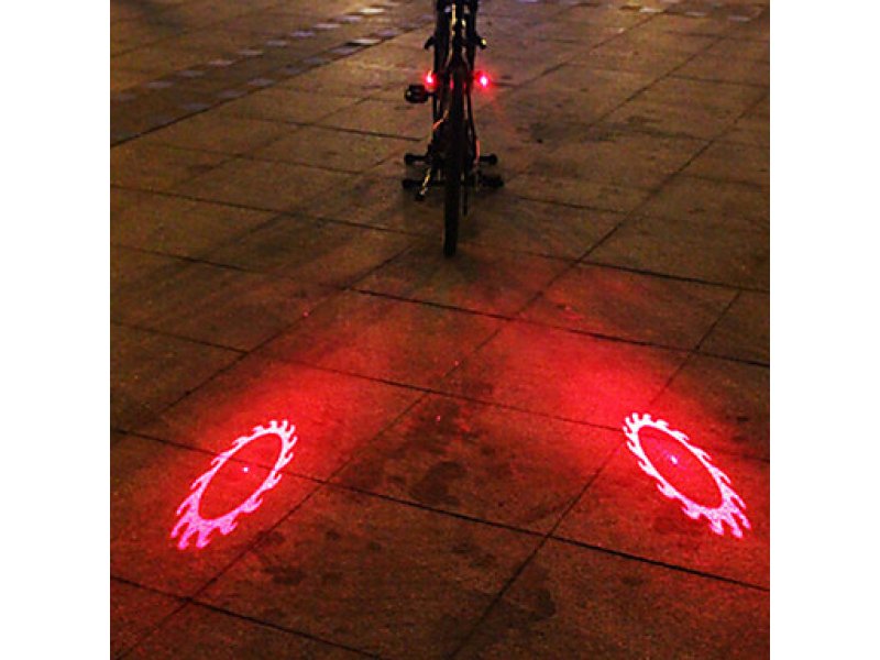 Ασύρματο οπίσθιο φανάρι ποδηλάτου με φλάς και Laser
