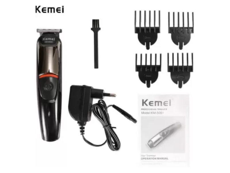 Kemei KM-5051 Επαναφορτιζόμενη Κουρευτική & Ξυριστική Μηχανή