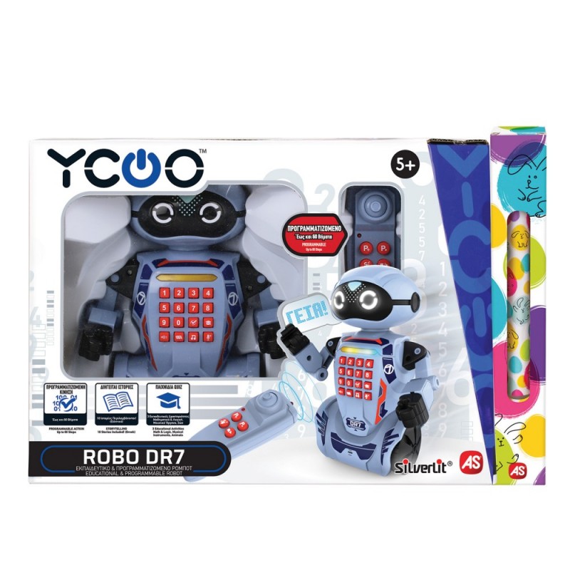  Λαμπάδα Silverlit Ycoo Robo DR7 Τηλεκατευθυνόμενο Ρομπότ - Μιλάει Ελληνικά - Για 5+ Χρονών