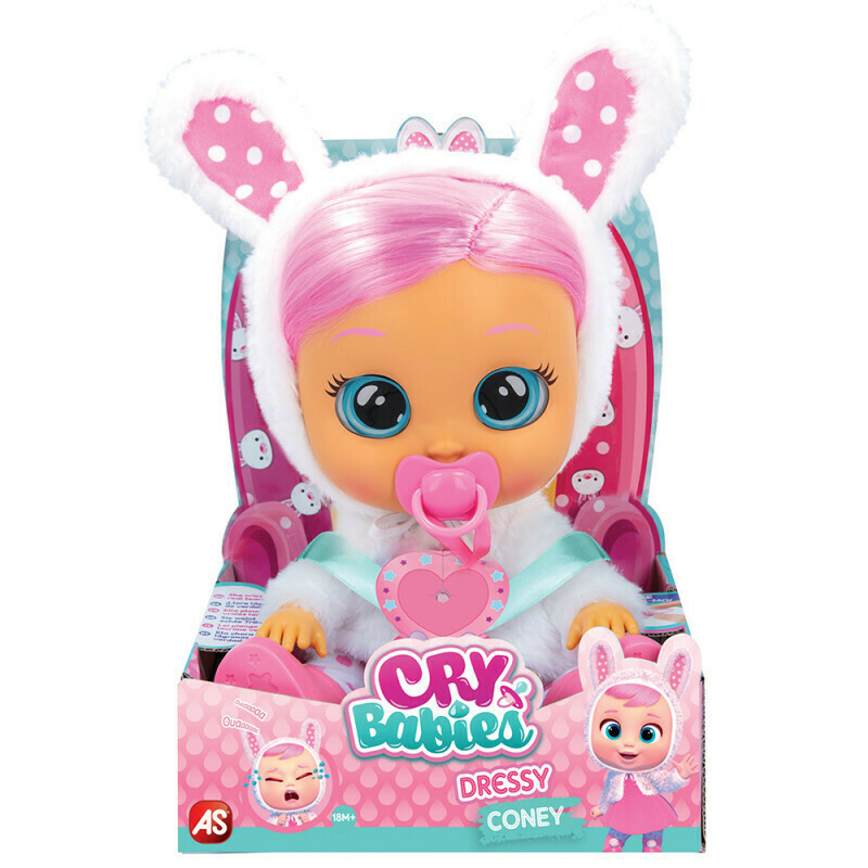  Λαμπάδα Cry Babies Κλαψουλίνια Dressy Coney Διαδραστική Κούκλα - Αληθινά Δάκρυα - Αληθινά Ρούχα Και Μαλλιά