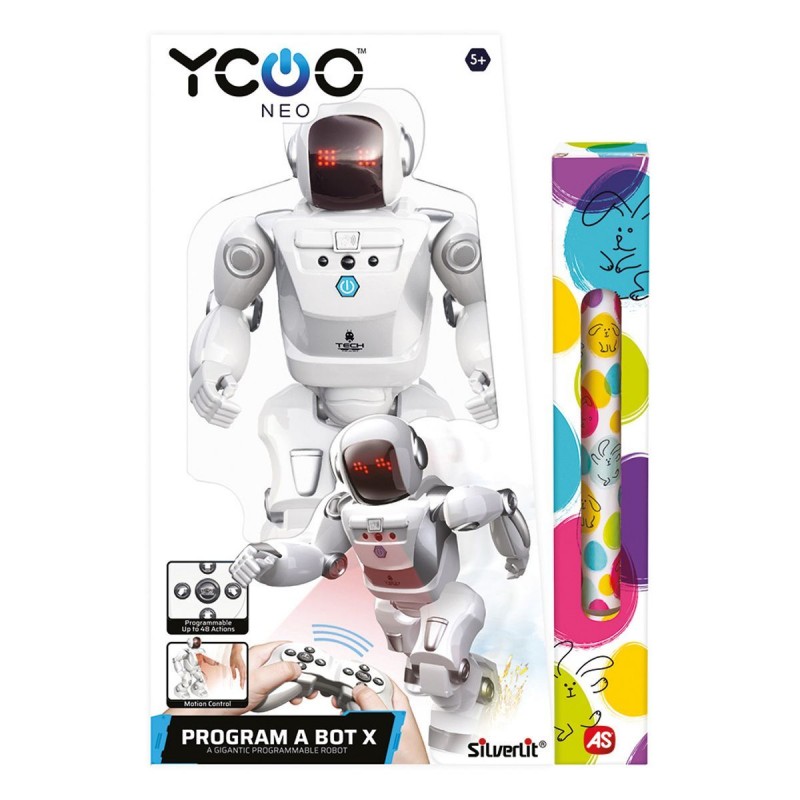  Λαμπάδα Silverlit Ycoo Program A Bot X Τηλεκατευθυνόμενο Ρομπότ Για 5+ Χρονών