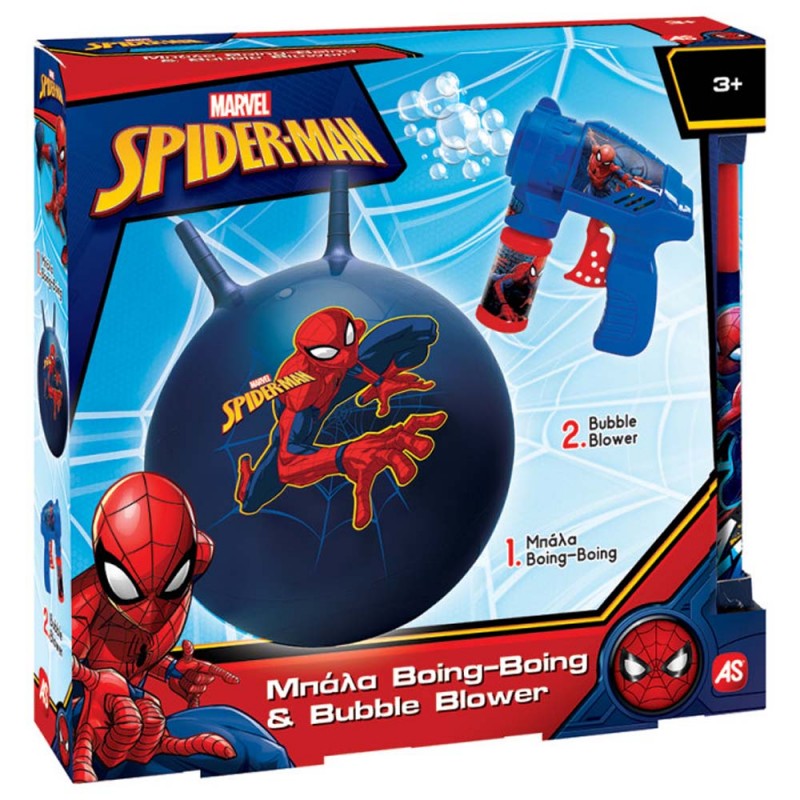 Λαμπάδα Spiderman Με Μπάλα Boing Boing Και Bubble Blower Για 3+ Χρονών