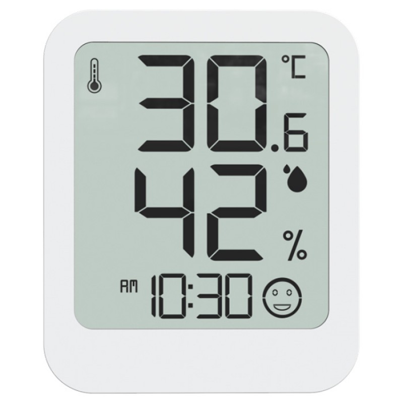 LIFE CONTEMPO WHITE Ψηφιακό Θερμόμετρο Και Υγρόμετρο Εσωτερικού Χώρου
