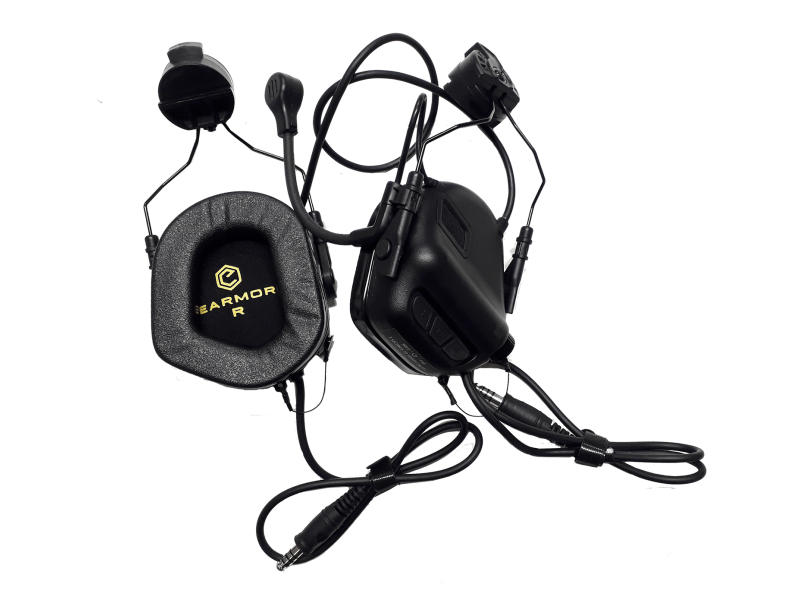 Ωτοασπίδες-Ακουστικά Επικοινωνίας Earmor M32H Black  MARK-I – DUAL COM – ARC