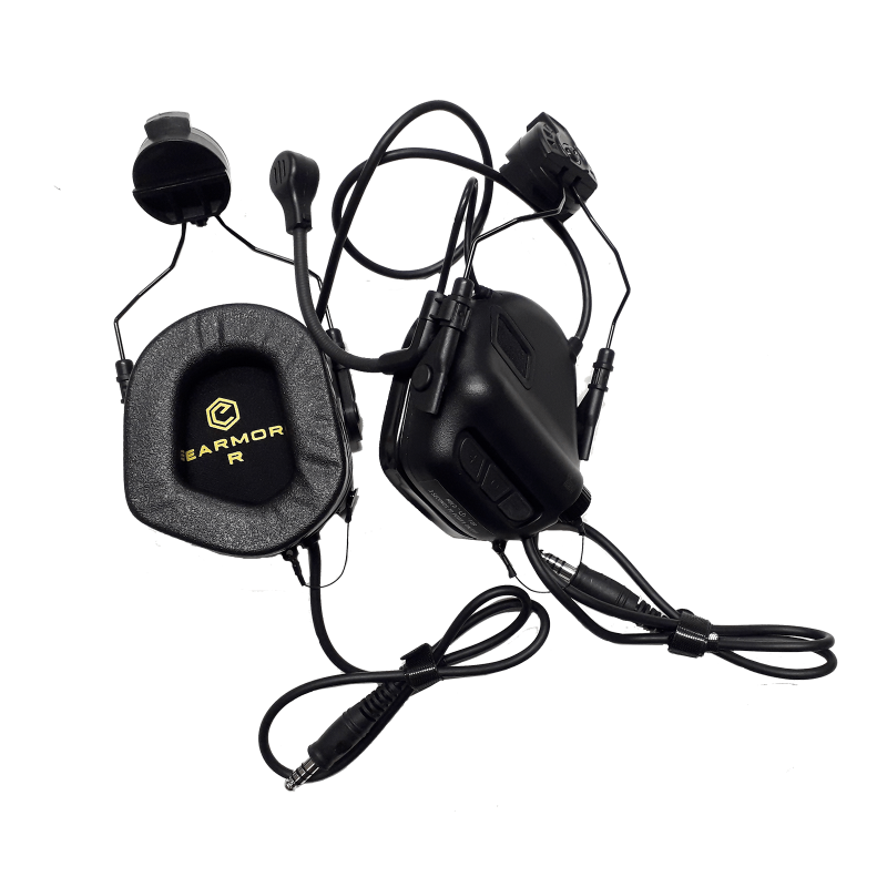 Ωτοασπίδες-Ακουστικά Επικοινωνίας Earmor M32H Black  MARK-I – DUAL COM – ARC