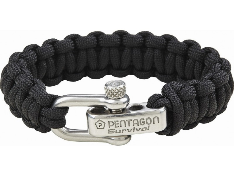 Pentagon Survival Bracelet Βραχιόλι Επιβίωσης Κ25043-01 Black