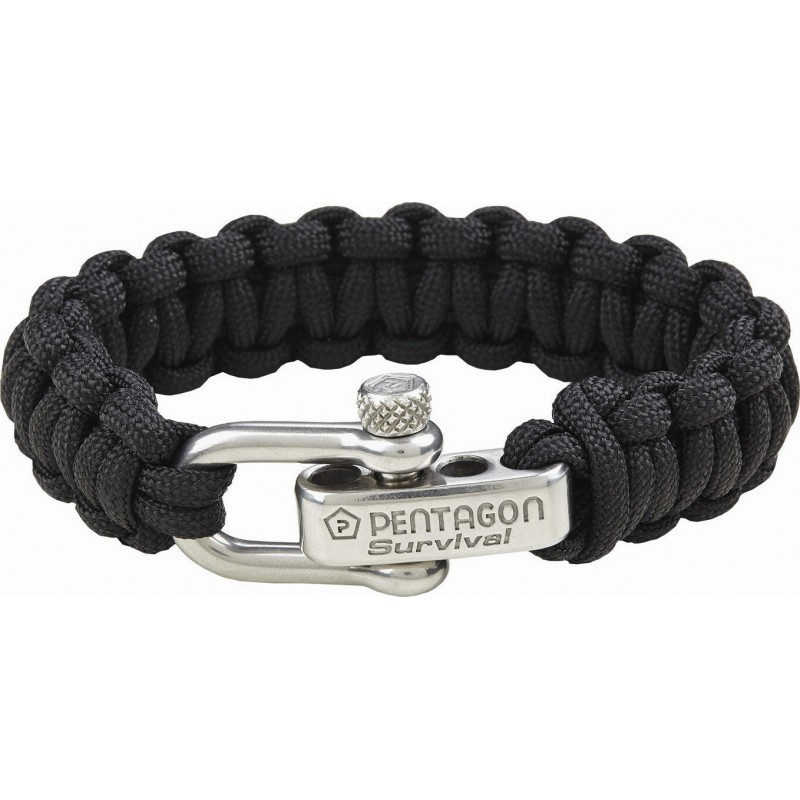 Pentagon Survival Bracelet Βραχιόλι Επιβίωσης Κ25043-01 Black