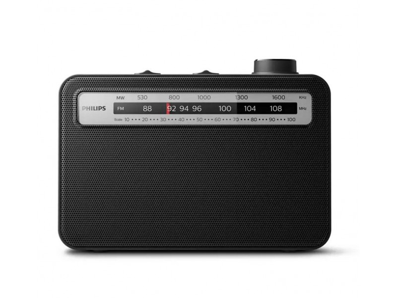 Philips TAR2506 / 12 Φορητό Ραδιόφωνο Ρεύματος Μαύρο
