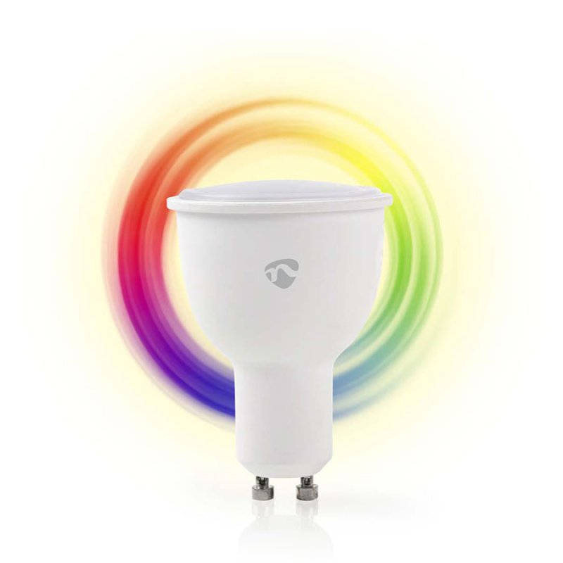 Wi-Fi έξυπνη λάμπα LED σε RGB και θερμό λευκό, GU10, 4,5W, 380lm 