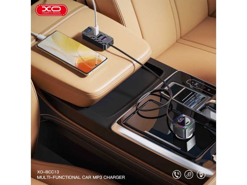 Φορτιστής Αυτοκινήτου Για Κινητό & Bluetooth Φωτειζόμενο XO BCC13