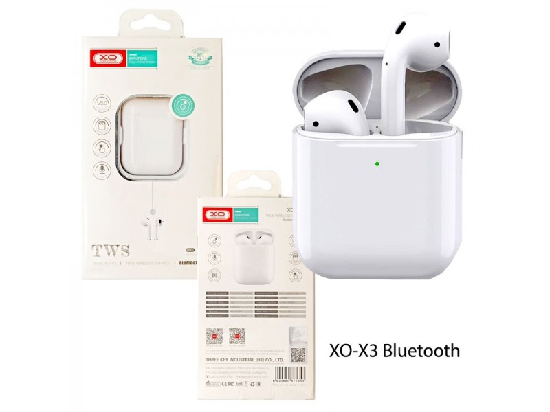  XO X3 Bluetooth Ακουστικά Σε Λευκό Χρώμα